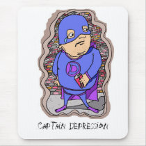 Captain Depression mousepads