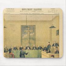 Captain Dreyfus  before the Court Martial Mouse Pad