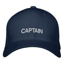 Captain Embroidered Hat embroidered hats by CompassRose Captain Embroidered Hat embroidered hats