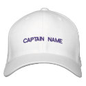 Captain Embroidered Hat embroidered hats