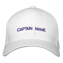 Captain Embroidered Hat embroidered hats by CompassRose Captain Embroidered Hat embroidered hats