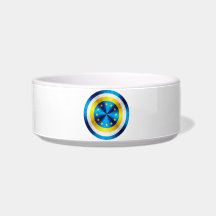 Captain Europe Hero Shield Cat Food Bowl