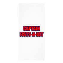 Captain Fists-A-Lot rack cards