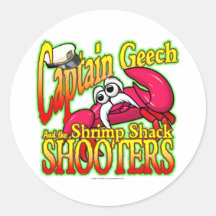 Captain Geech Round Sticker
