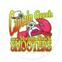 Captain Geech Round Sticker