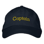 Captain Hat Embroidered Baseball Cap Captain Hat Embroidered Baseball Cap