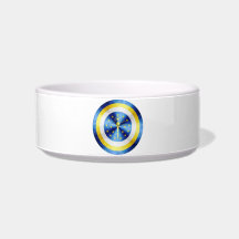 Captain Indiana Hero Shield Cat Water Bowls