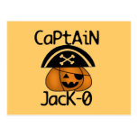 Captain Jack=O Halloween tshirts and gifts Post Card