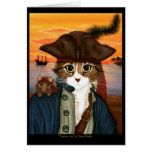 Captain Leo, Pirate Cat & Rat Fantasy Art Card cards