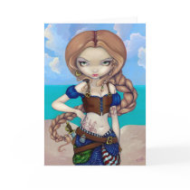 "Captain Molly Morgan" Greeting Card by strangeling "Captain Molly Morgan" Greeting Card