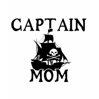 Captain Mom Ladies T-Shirt shirt
