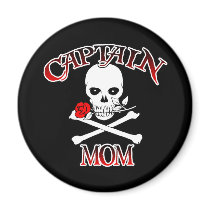 Captain Mom (Rose)Magnet