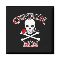 Captain Mom (Rose)Magnet