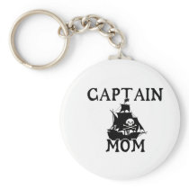 Captain Mom Small Keychain