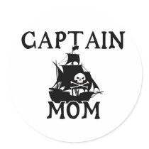 Captain Mom Sticker