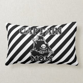 Captain Mom Throw Pillow