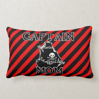 Captain Mom Throw Pillow