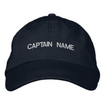 CAPTAIN NAME  HAT EMBROIDERED HAT