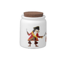 Captain pirate candy jars