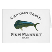 Captain Sam's Fish Market Card by littlegrasshack Captain Sam's Fish Market Card