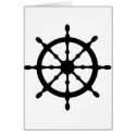 captain ship steering wheel cards