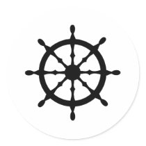 captain ship steering wheel stickers