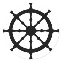captain ship steering wheel stickers