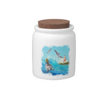 Captain Turtle Candy Jar