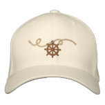 Captains Wheel 3 Motif Baseball Cap