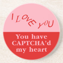 Captcha Valentine coasters