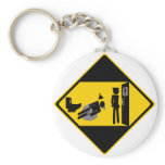 Captian Ridiculous Road Sign keychains