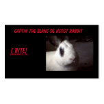 captin001, Captin The Blanc De Hotot Rabbit, I ... Business Card Templates