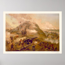 Capture of Fort Fisher by L. Prang & Company 1887 Posters