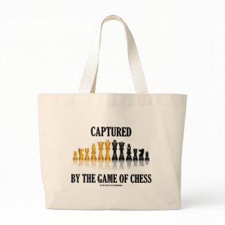 Captured By The Game Of Chess (Reflective Chess) bag