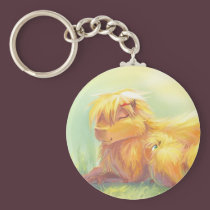 Capybara Family keychains