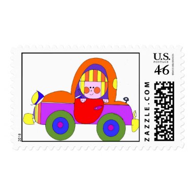 car 300dpi illustrator copy postage stamps by packard