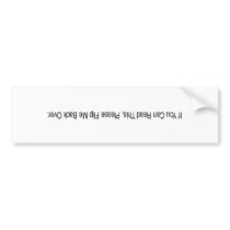 car accident bumper stickers