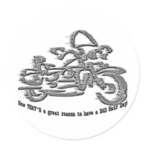 Car and Motorcycle Men's designs Round Stickers