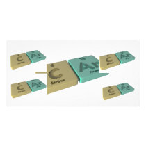 Car as C Carbon and Ar Argon Personalized Photo Card