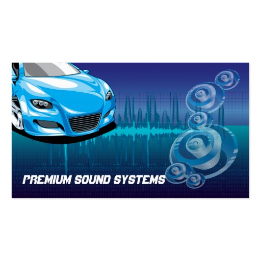 Car Audio Systems Business Card (front side)