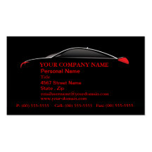 Car Automotive Service Sales Business Cards