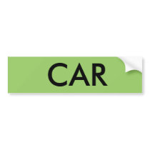 CAR bumper stickers