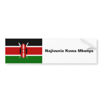 Car Bumper Sticker: proud to be Kenyan