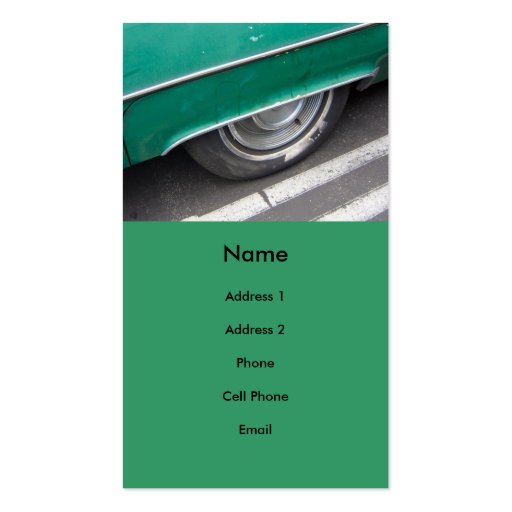 Car Business Cards (front side)