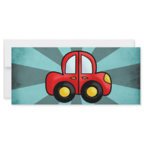 Car cartoon rack cards