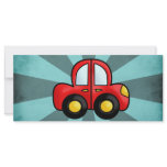 Car cartoon custom rack cards