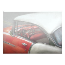 Car - Classic 50's Personalized Announcements