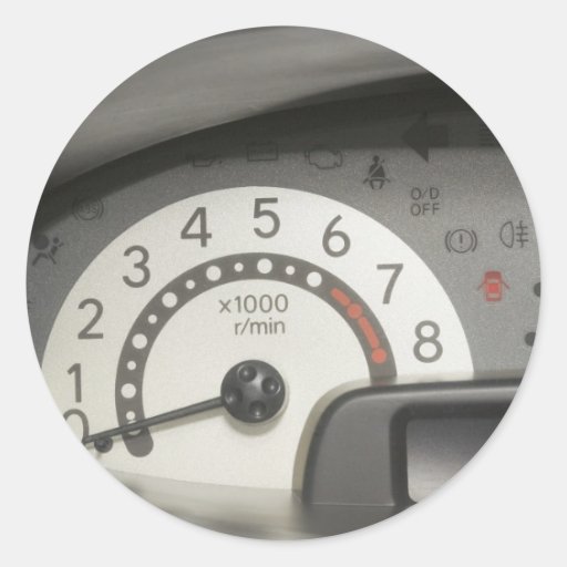car dashboard name sticker
