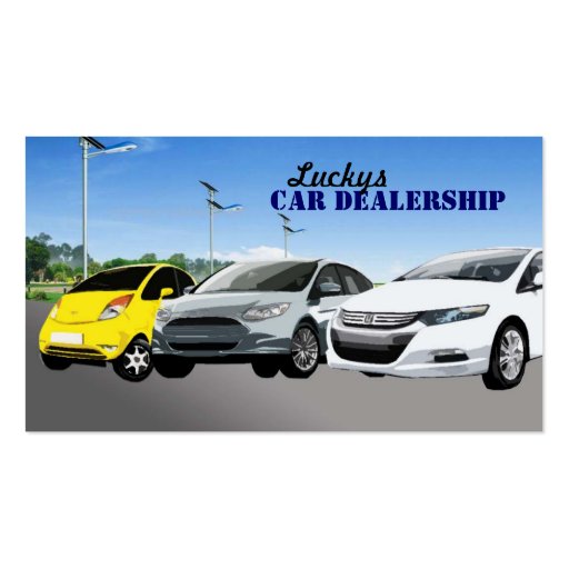Car Dealership Business Cards (front side)
