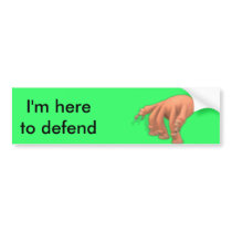 Car defender bumper stickers